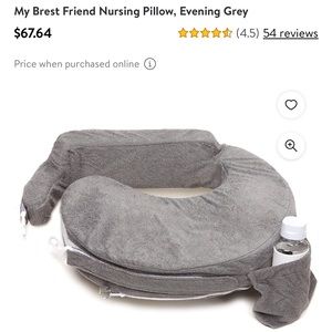 My Brest Friend Nursing Pillow, Evening Grey